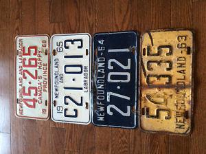 Antique license plates for sale