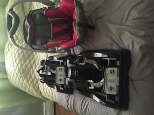 Baby Trend car seat with 2 bases