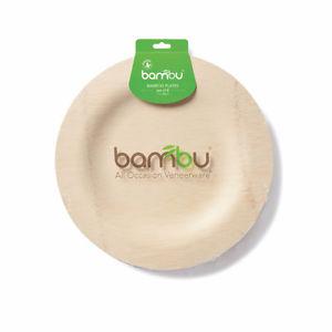 Bambu brand, bamboo, 11 in dinner plates, compostable, NIP