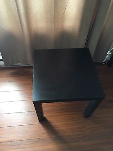 Black side table