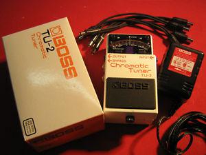 Boss TU2 Tuner with PSA Power Supply and Power Chain