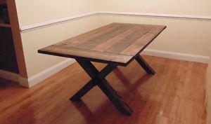 Custom trestle table