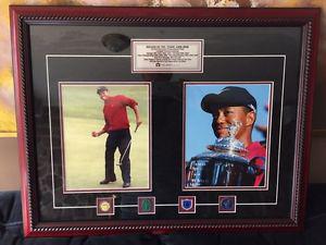 "Decade of the Tiger" framed Tiger Woods 
