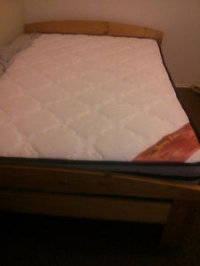 Double bed with mattress like new.