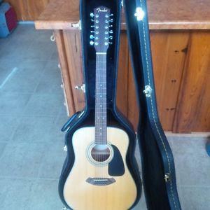 Fender 12 string with hard shell case