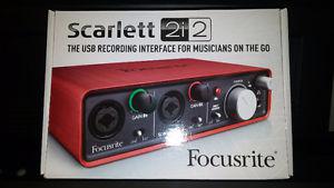 Focusrite 2 Chanel USB Recording Interface Almost New!