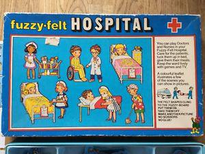 Fuzzy Felt Hospital Vintage 's to 's