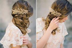 Gold Comb and a Headband. Perfect for Weddding or Photoshoot