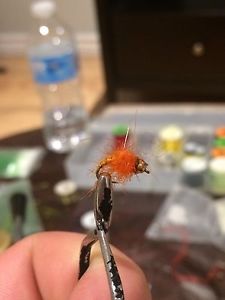 Hand tied trout flies