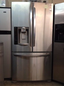 LG Stainless French Dr, fridge 36" w x " h x 32"deep