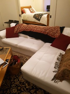Leather Couch Sectional - Moving Sale