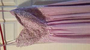Lilac bridesmaid dress