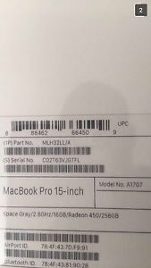 MacBook Pro 15inch