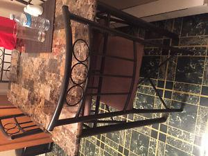 Marble kitchen table and 4 chairs
