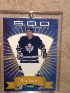 Mike Gartner jersey hockey card