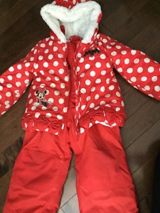 Minnie Mouse Snow Suit Size 4T