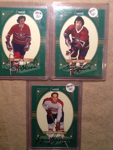 Montreal Canadiens auto hockey cards