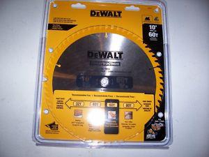 **NEW** DEWALT 10 IN 60 TOOTH SAW BLADE