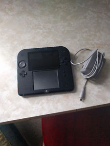 Nintendo 2DS with charger and new SD card