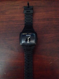 Nixon Black Rubber Watch - $75