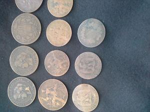 Old copper coins 's and 
