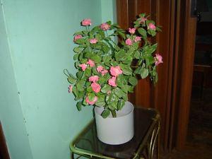 POTTED ARTIFICIAL ROSE PLANT