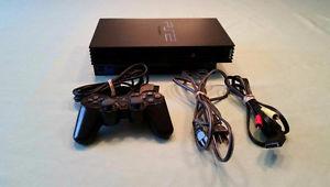 PS2 Console with cables & one controller