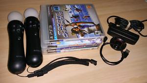 PS3 move camera, controllers and games