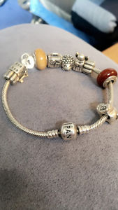 Pandora Bracelet and Charms