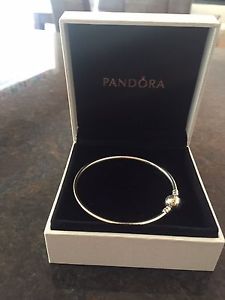 Pandora bangle and charms