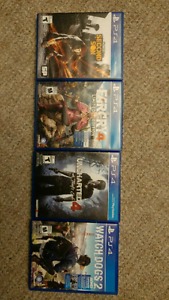 Ps4 games all mint condition
