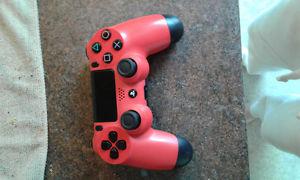 Ps4 red n black controller