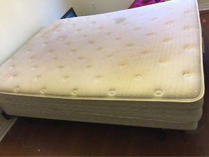 Queen Mattress & Box Spring Set w Stand! Free Delivery