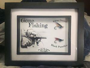 Salmon Fly 5 x 7 shadowbox picture frames