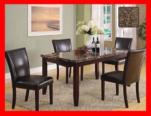 Save!!! Faux Marble 5 Piece Dinette Set @ Yvonne's Furniture