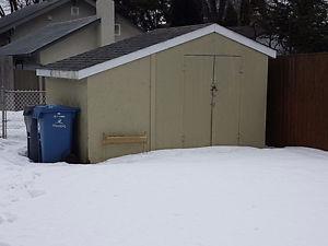 Sheds and chain link fencing