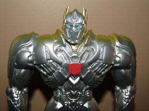 Silver Knight Transformer Optimus Prime 