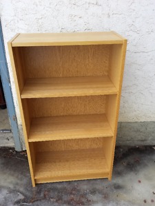 Six Wood Bookshelves with Adjustable Shelves