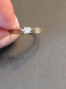 Size 3/4 Gold diamond ring - $50 OBO