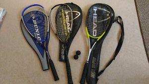 Squash rackets for $10