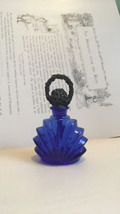 Vintage deep blue sea perfume bottle