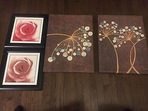 Wall art (4 pieces)