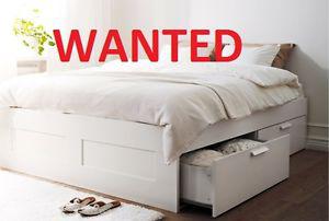 Wanted: Storage / Captains bed with drawers - Full / Double
