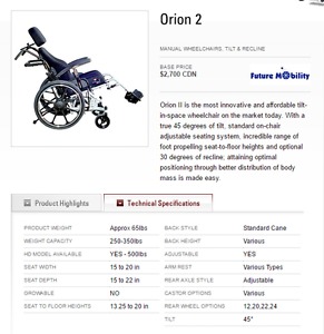 Wheelchair Orion II