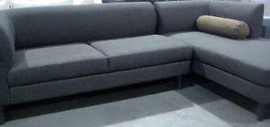 eq3 - 2 piece sectional "replay" in grey color