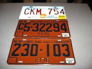 nfld. licence plates