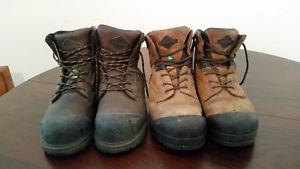 2 Good condition work boots