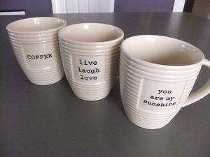 3 big mugs