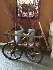 ANTIQUE wooden 'goat' cart