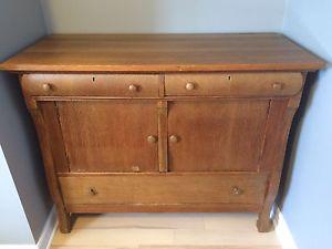 Antique Oak Sideboard / Buffet / Cupboard